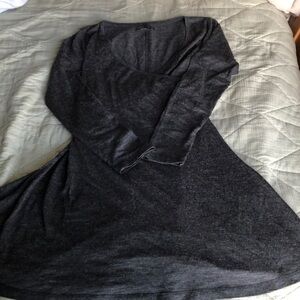 2/$10.      Prana VNeck acrylic/ wool long sleeve mini dress